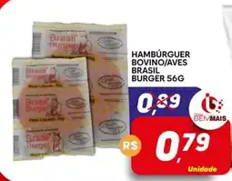 Supermercado Bem Barato Hamburguer bovino/aves brasil burger oferta