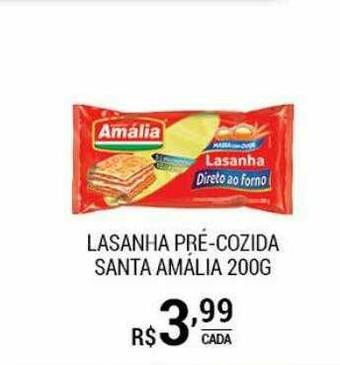 San Michel Supermercados Lasanha Pré-cozida Santa Amália oferta