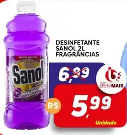 Supermercado Bem Barato DESINFETANTE SANOL FRAGRÂNCIAS oferta
