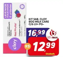 Supermercado Bem Barato Kit sab. cloy milk care oferta