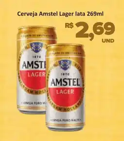 Paulistão Supermercados Cerveja Amstel Lager lata oferta