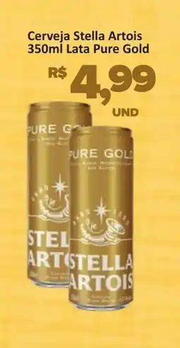 Paulistão Supermercados Cerveja Stella Artois Lata Pure Gold oferta