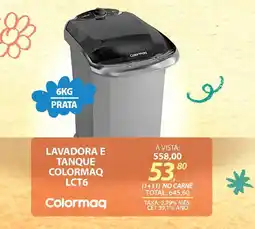 Lojas Cem Lavadora e tanque colormaq lct6 oferta