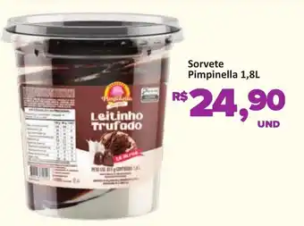 Paulistão Supermercados Sorvete Pimpinella oferta