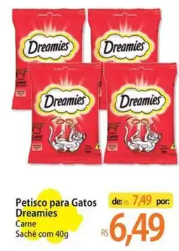 Atacadão Petisco para Gatos Dreamies oferta