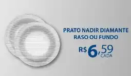 Bahamas Supermercados Prato nadir diamante raso ou fundo oferta