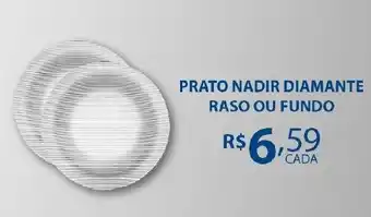 Bahamas Supermercados Prato nadir diamante raso ou fundo oferta