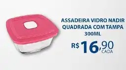 Bahamas Supermercados Assadeira vidro nadir quadrada com tampa oferta