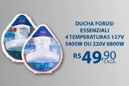Bahamas Supermercados Ducha forusi essenziali 4 temperaturas 127v 5400w ou 220v 6800w oferta