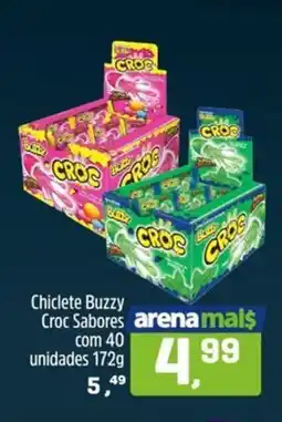 Arena Atacado Chiclete Buzzy Croc Sabores oferta
