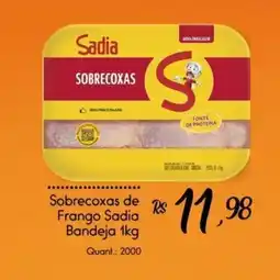 Giassi Supermercados Sobrecoxas de Frango Sadia Bandeja oferta