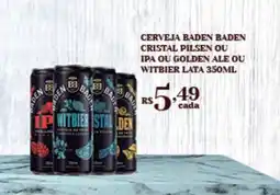 Bahamas Mix Cerveja baden baden cristal pilsen ou ipa ou golden ale ou witbier lata oferta