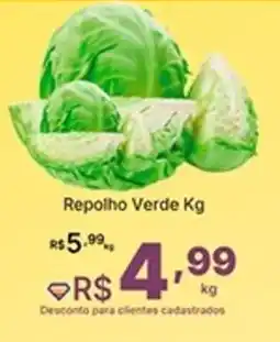Super Lagoa Repolho Verde oferta