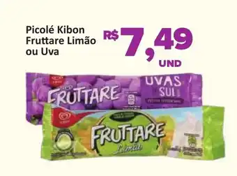 Paulistão Supermercados Picolé Kibon Fruttare Limão ou Uva oferta