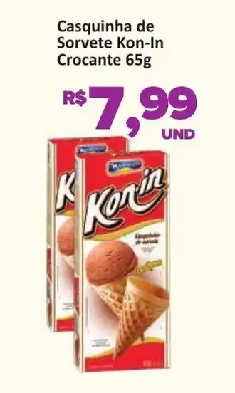 Paulistão Supermercados Casquinha de Sorvete Kon-In Crocante oferta