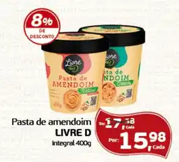 Cometa Supermercados Pasta de amendoim LIVRE D integral oferta