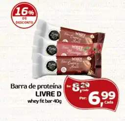 Cometa Supermercados Barra de proteína LIVRE D whey fit bar oferta