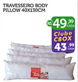 CenterBox Travesseiro body pillow oferta
