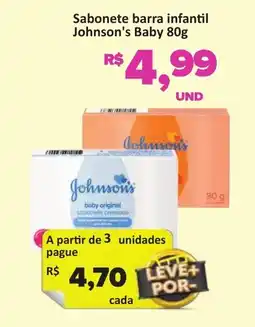 Paulistão Supermercados Sabonete barra infantil Johnson's Baby oferta