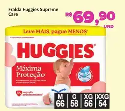Paulistão Supermercados Fralda Huggies Supreme Care oferta
