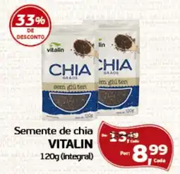 Cometa Supermercados Semente de chia VITALIN(integral) oferta