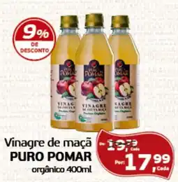 Cometa Supermercados Vinagre de maçã PURO POMAR orgânico oferta