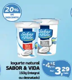 Cometa Supermercados logurte natural SABOR & VIDA oferta