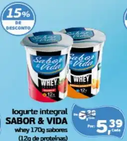 Cometa Supermercados logurte integral SABOR & VIDA whey sabores oferta
