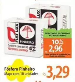 Atacadão Fósforo Pinheiro Maço oferta