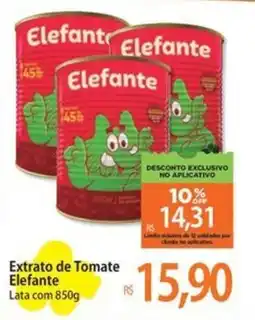 Atacadão Extrato de Tomate Elefante Lata oferta