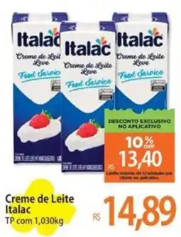 Atacadão Creme de Leite Italac TP oferta