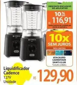 Atacadão Liquidificador Cadence oferta
