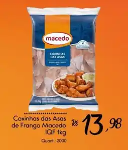 Giassi Supermercados Coxinhas das Asas de Frango Macedo IQF oferta