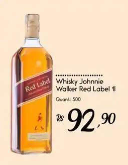 Giassi Supermercados Whisky Johnnie Walker Red Label oferta