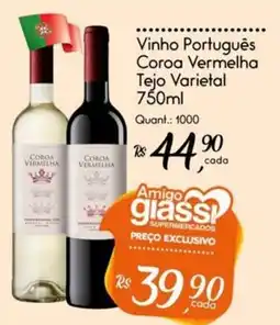 Giassi Supermercados Vinho Português Coroa Vermelha Tejo Varietal oferta