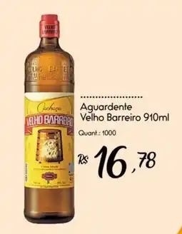 Giassi Supermercados Aguardente Velho Barreiro oferta