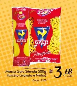 Giassi Supermercados Massa Galo Semola oferta