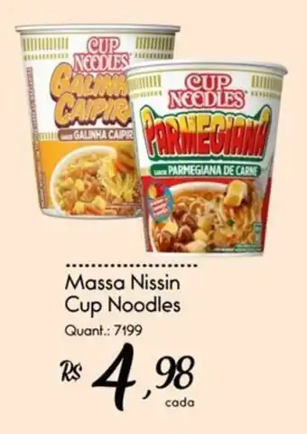 Giassi Supermercados Massa Nissin Cup Noodles oferta