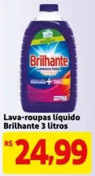 Mercado Extra Lava-Roupas Liquido Brilhante 3L oferta