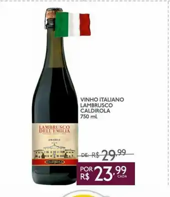 GBarbosa Vinho italiano lambrusco caldirola 750 ml oferta