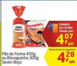 Tenda Atacado Pão de forma ou bisnaguinha seven boys oferta