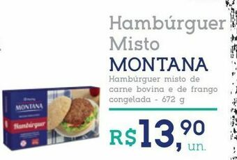 Tenda Atacado Hambúrguer misto montana 672g oferta