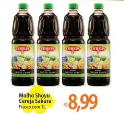 Atacadão Molho Shoyu Cereja Sakura Frasco oferta