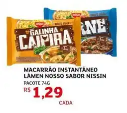 Assaí Atacadista Macarrão instantâneo lámen nosso sabor nissin pacote oferta