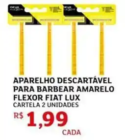 Assaí Atacadista Aparelho descartável para barbear amarelo flexor fiat lux oferta
