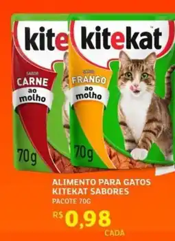 Assaí Atacadista Alimento para gatos kitekat sabores pacote oferta