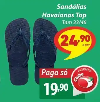 Sandálias havaianas top tam 33/46