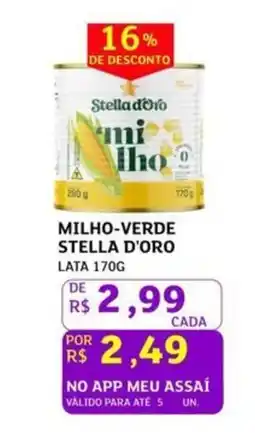 Assaí Atacadista Milho-verde stella d'oro lata oferta