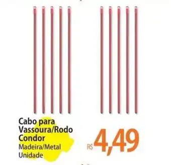 Atacadão Cabo para Vassoura/Rodo Condor oferta