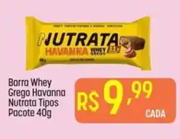 Muffato Barra Whey Grego Havanna Nutrata Tipos oferta